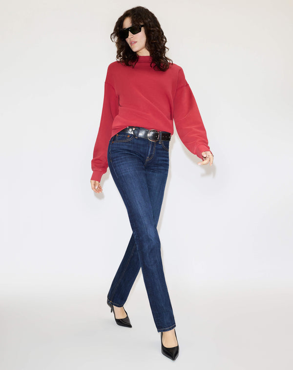 Re Done Hanes Oversized Crewneck Rosso