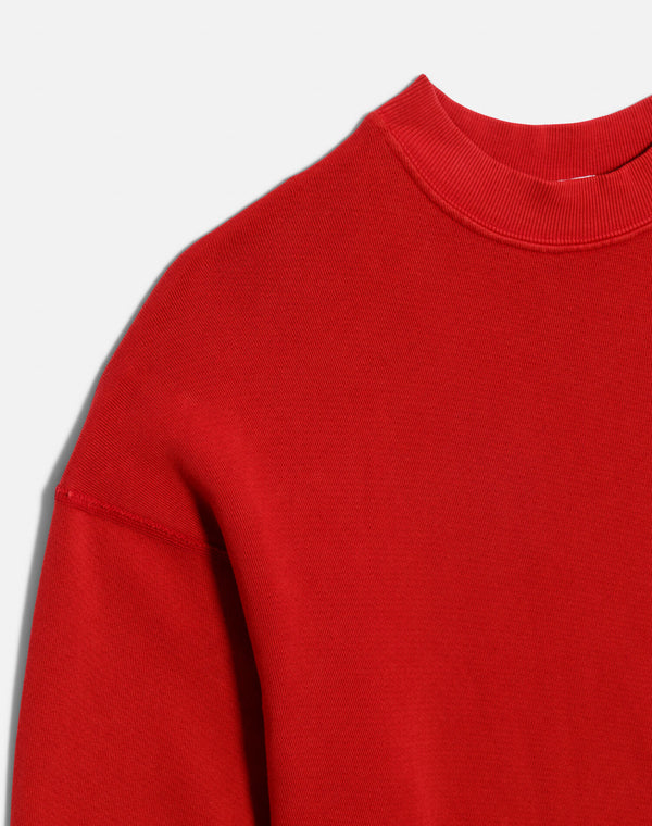Re Done Hanes Oversized Crewneck Rosso