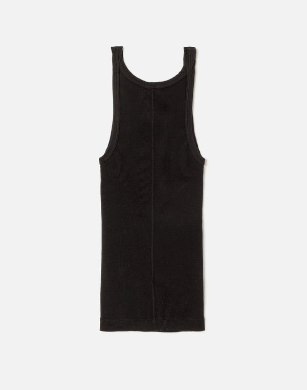 Re Done Hanes Ribbed Tank Black