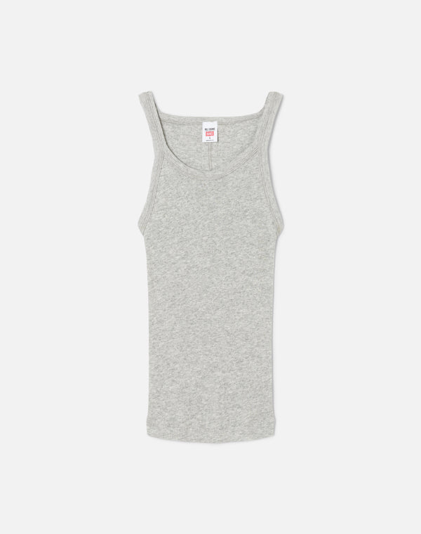 re done Hanes Ribbed Tank Heather Grey