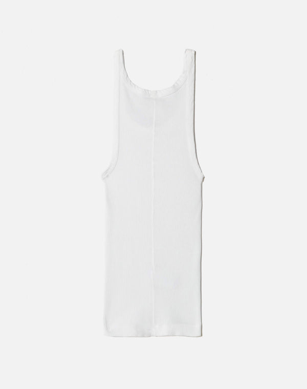 Re Done Hanes Ribbed Tank Optic White