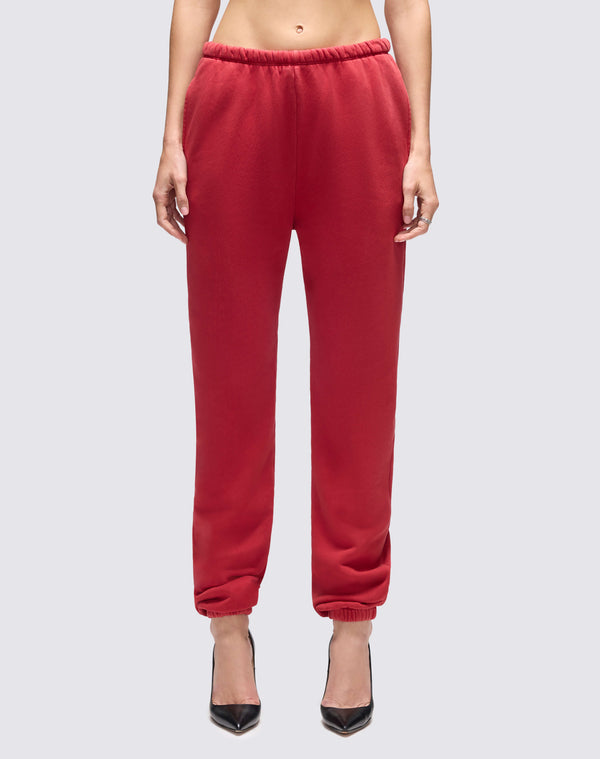 Re Done Hanes The Sweatpant Rosso