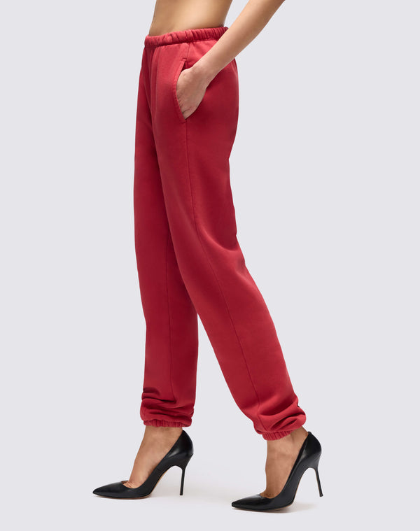 Re Done Hanes The Sweatpant Rosso