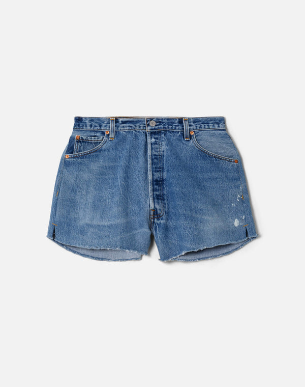 re done High Rise Short Indigo