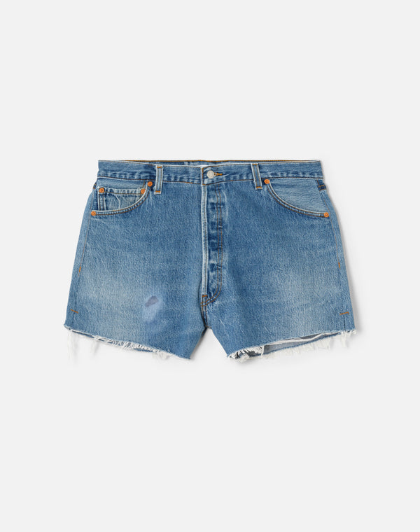 re done High Rise Short Indigo