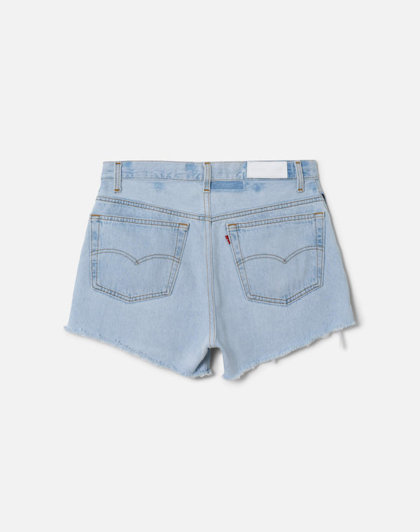 Re Done High Rise Short Indigo