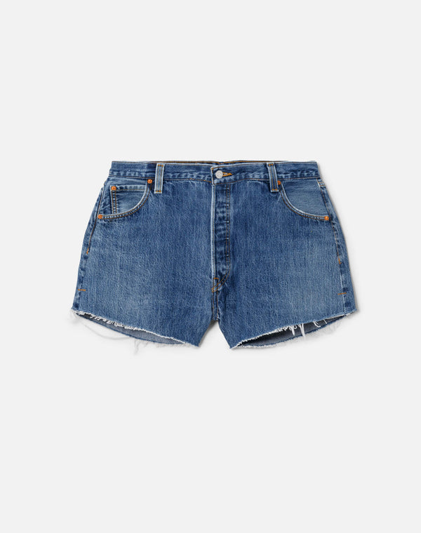 re done High Rise Short Indigo