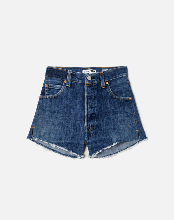 re done High Rise Short Indigo
