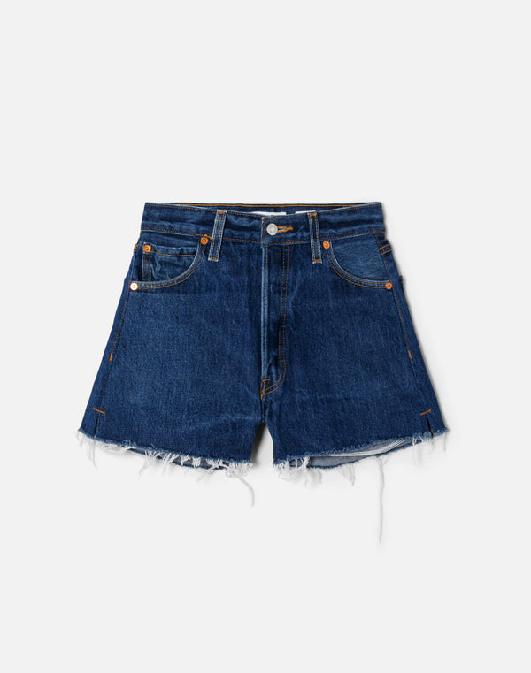 re done High Rise Short Indigo