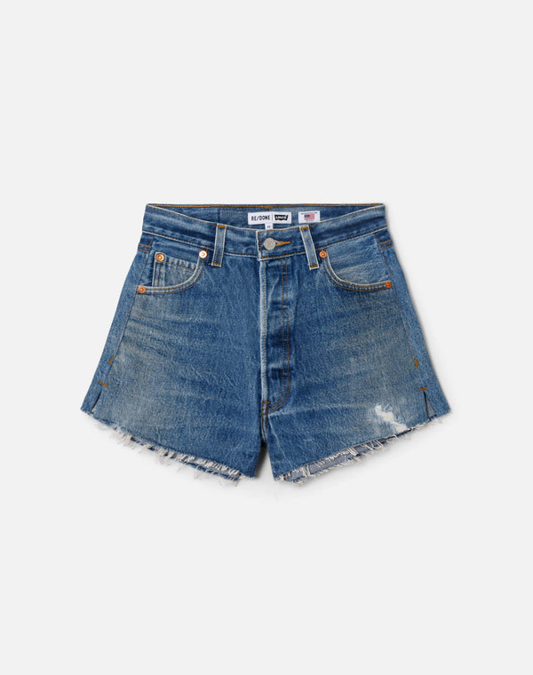 re done High Rise Short Indigo