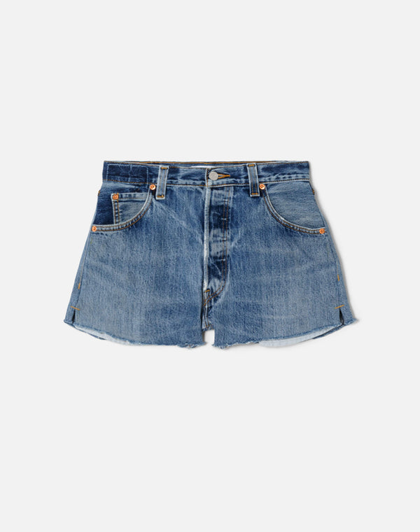 re done High Rise Short Indigo