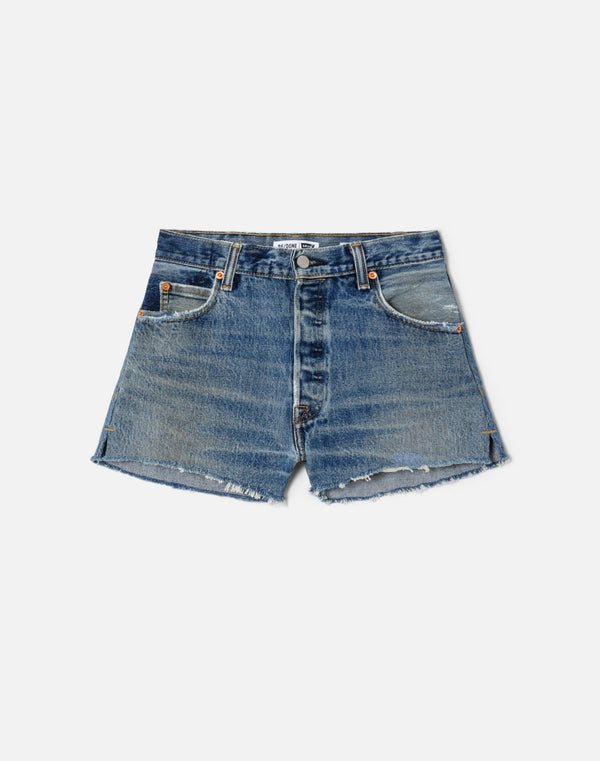 re done High Rise Short Indigo