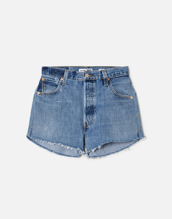 re done High Rise Short Indigo