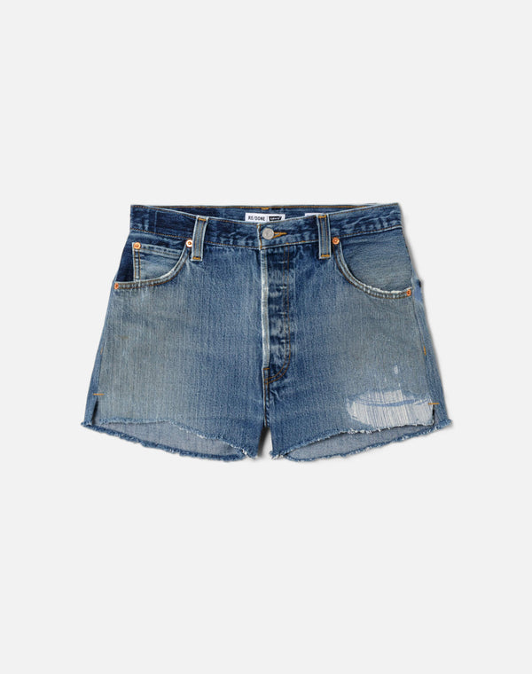 re done High Rise Short Indigo
