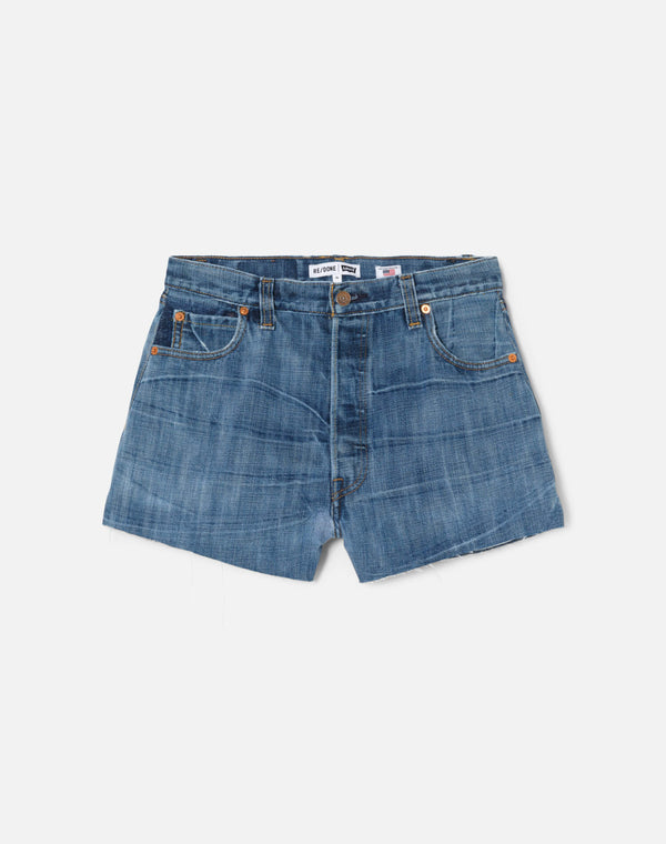 re done High Rise Short Indigo