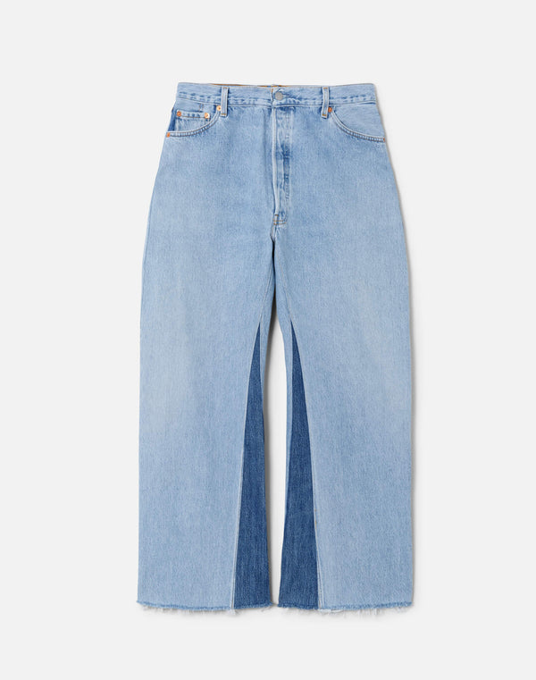 re done High Rise Wide Leg Crop Indigo