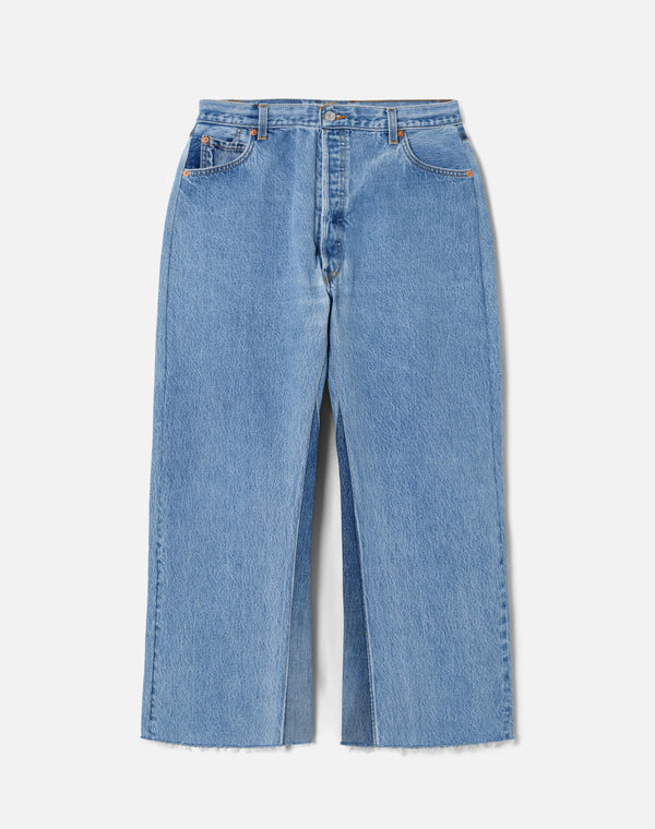 re done High Rise Wide Leg Crop Indigo