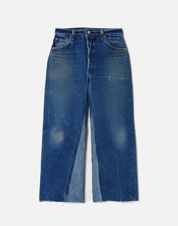 re done High Rise Wide Leg Crop Indigo