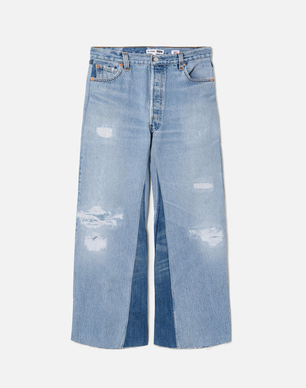 re done High Rise Wide Leg Crop Indigo