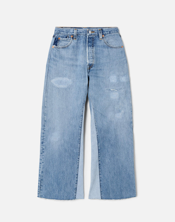 re done High Rise Wide Leg Crop Indigo