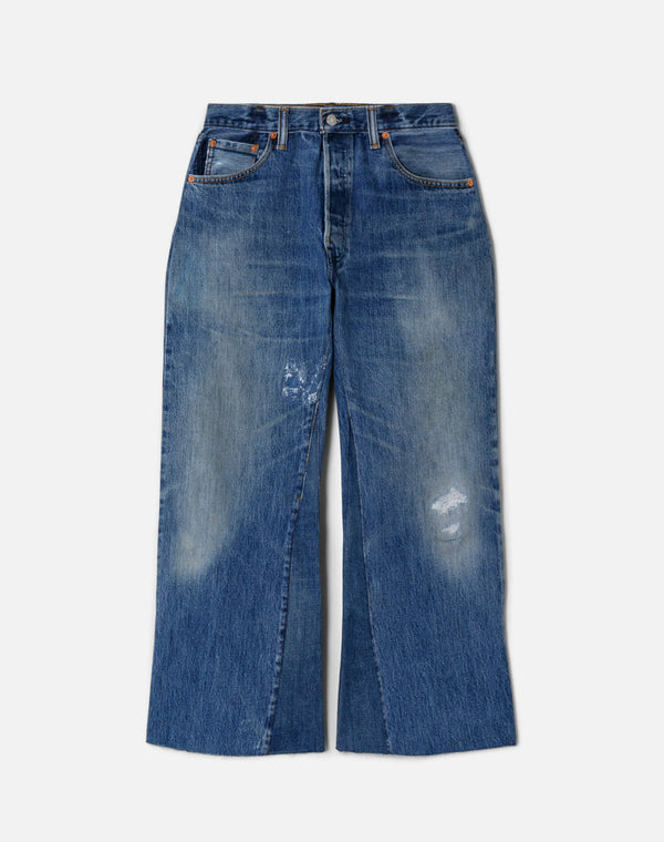 re done High Rise Wide Leg Crop Indigo