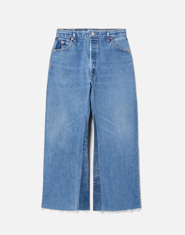 re done High Rise Wide Leg Crop Indigo