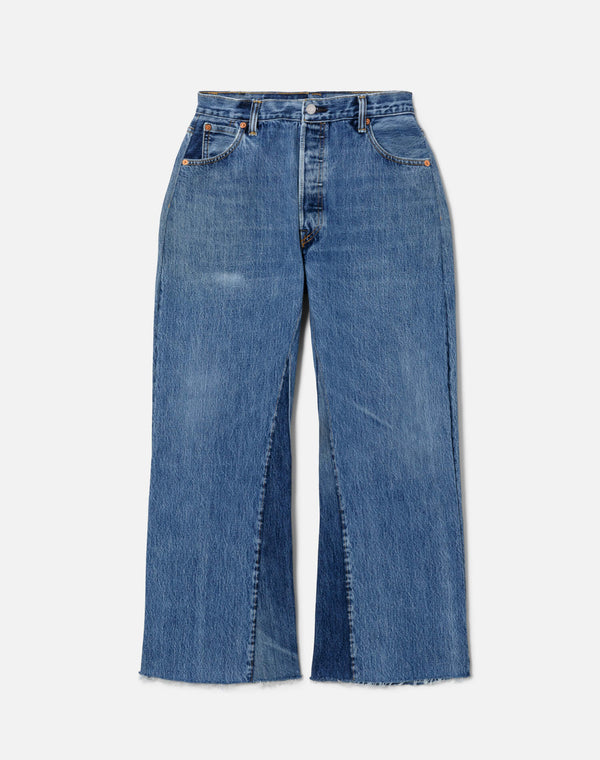 re done High Rise Wide Leg Crop Indigo