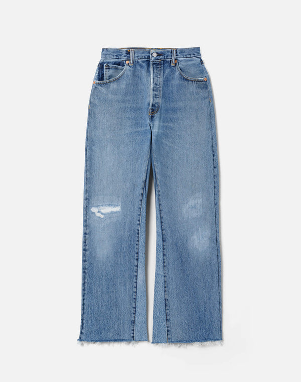 re done High Rise Wide Leg Crop Indigo