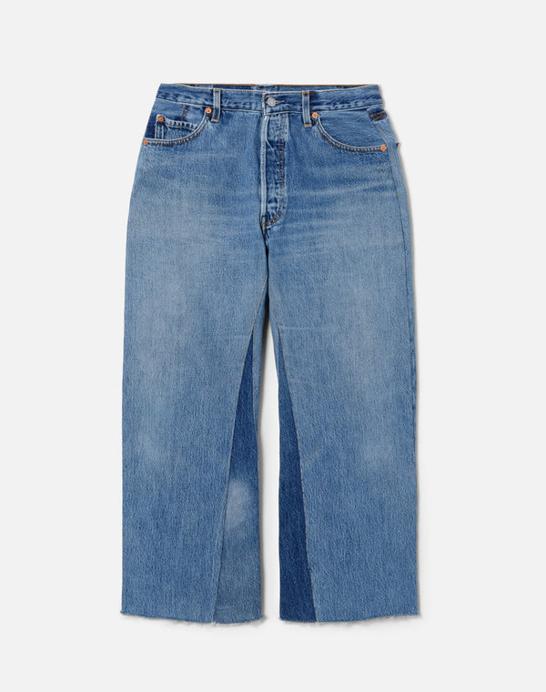 re done High Rise Wide Leg Crop Indigo