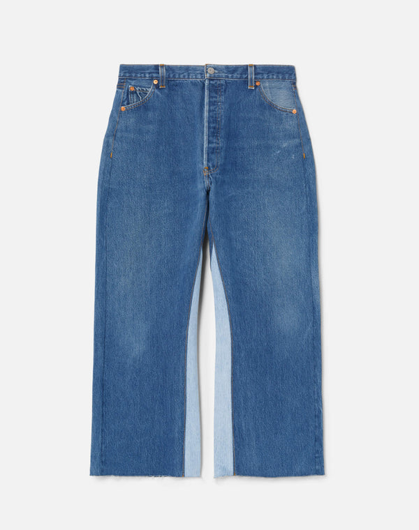 re done High Rise Wide Leg Crop Indigo