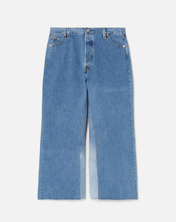 re done High Rise Wide Leg Crop Indigo