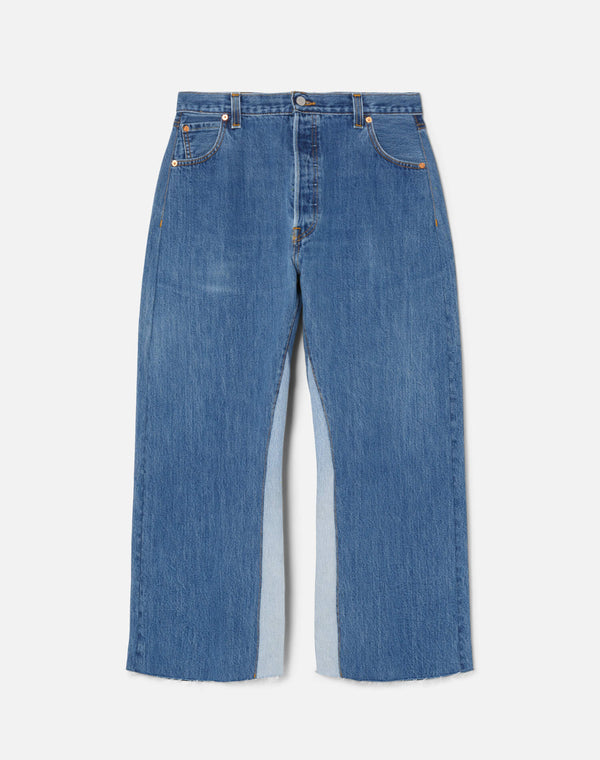 re done High Rise Wide Leg Crop Indigo