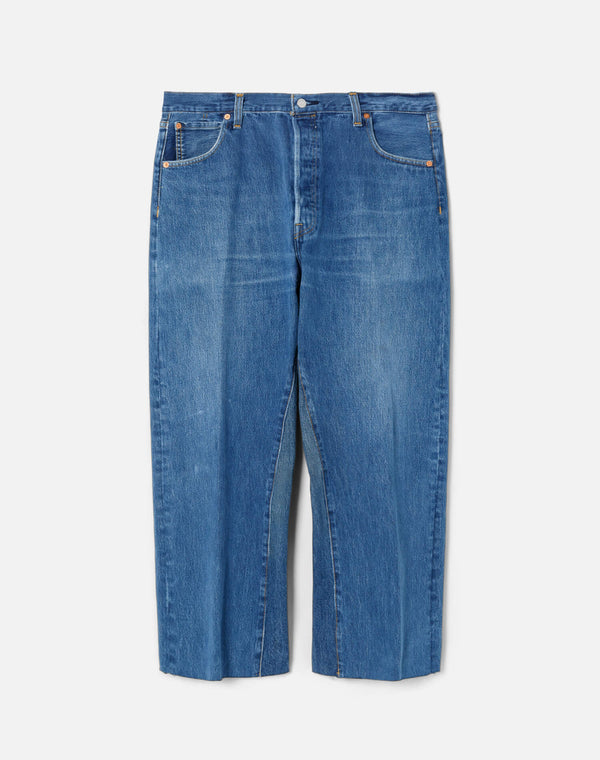 re done High Rise Wide Leg Crop Indigo