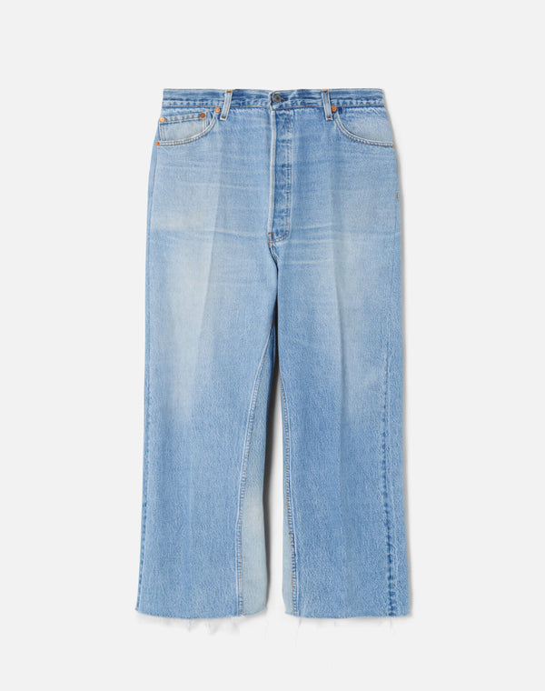 re done High Rise Wide Leg Crop Indigo