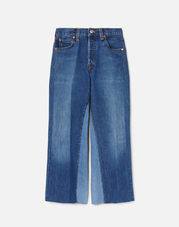 re done High Rise Wide Leg Crop Indigo