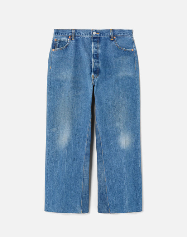 re done High Rise Wide Leg Crop Indigo