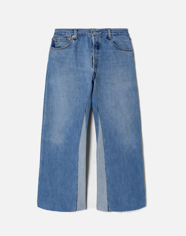 re done High Rise Wide Leg Crop Indigo