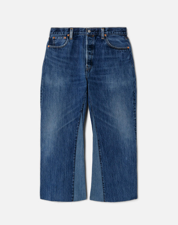 re done High Rise Wide Leg Crop Indigo