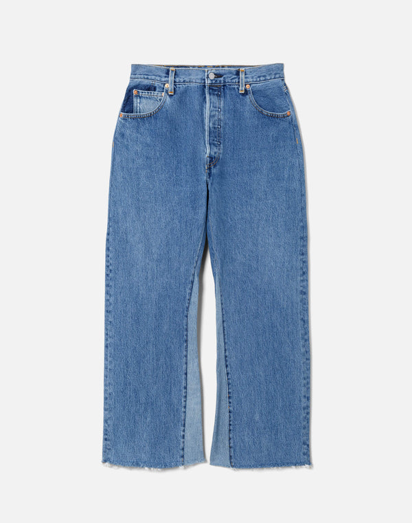 re done High Rise Wide Leg Crop Indigo