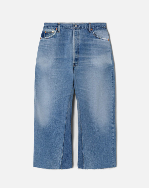 re done High Rise Wide Leg Crop Indigo