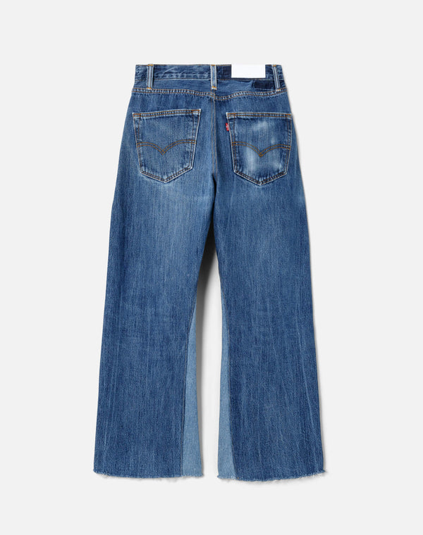 Re Done High Rise Wide Leg Crop Indigo