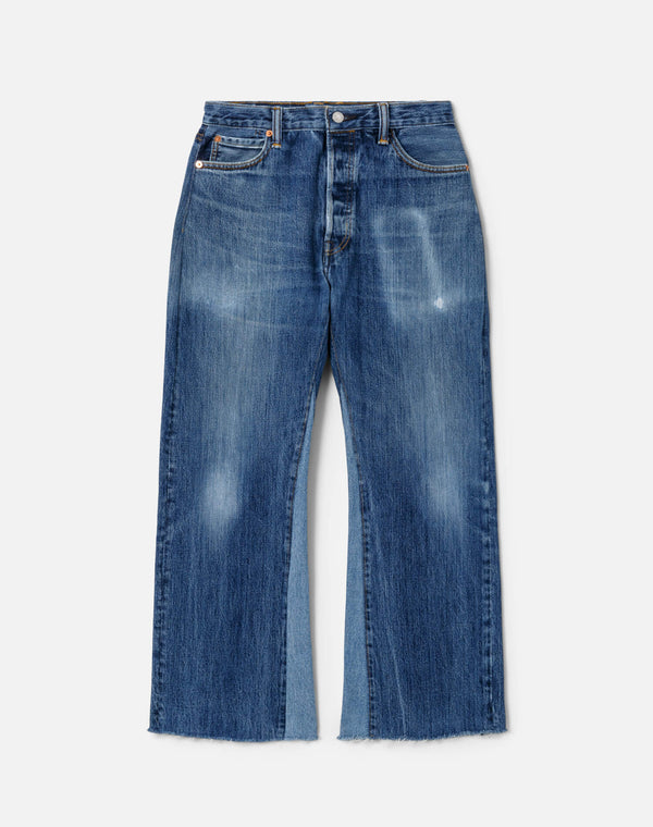 re done High Rise Wide Leg Crop Indigo