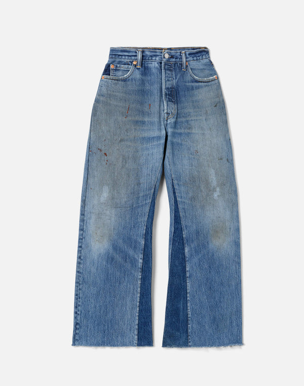 re done High Rise Wide Leg Crop Indigo