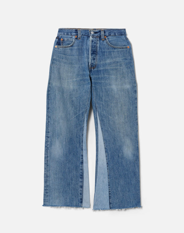 re done High Rise Wide Leg Crop Indigo