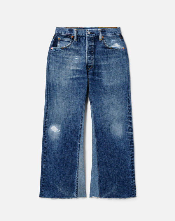 re done High Rise Wide Leg Crop Indigo