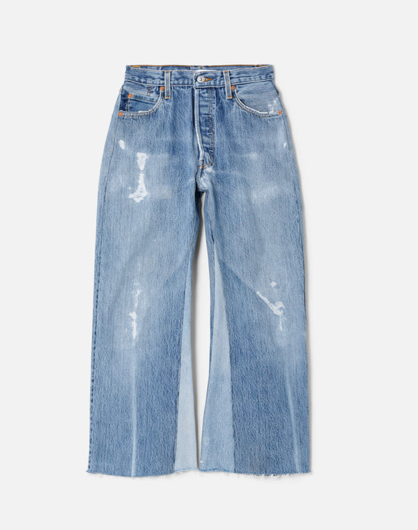 re done High Rise Wide Leg Crop Indigo