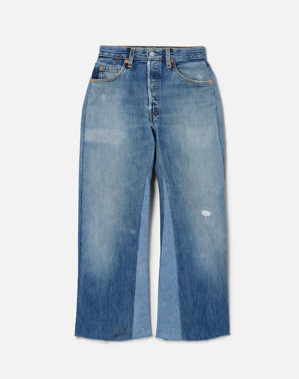 re done High Rise Wide Leg Crop Indigo