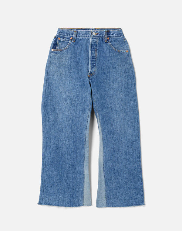 re done High Rise Wide Leg Crop Indigo