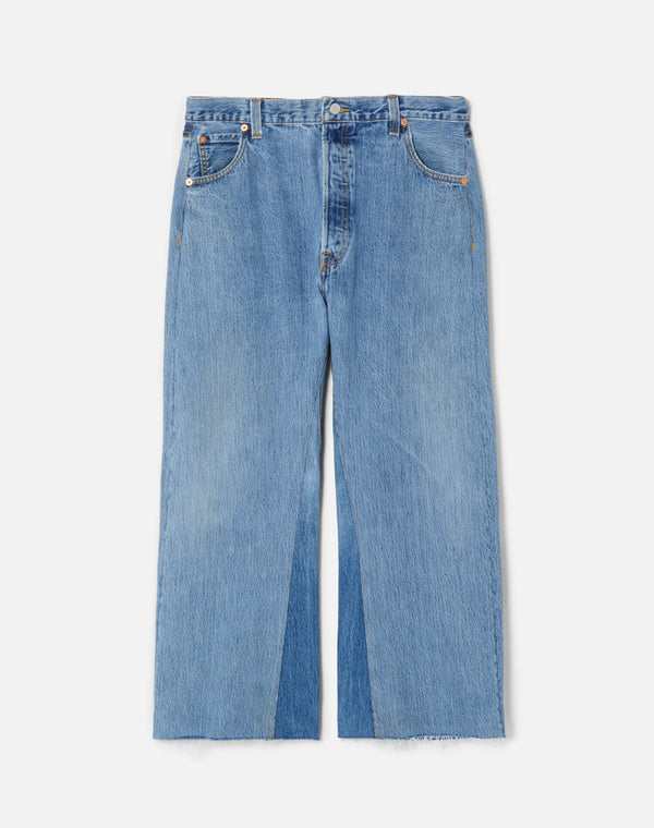 re done High Rise Wide Leg Crop Indigo