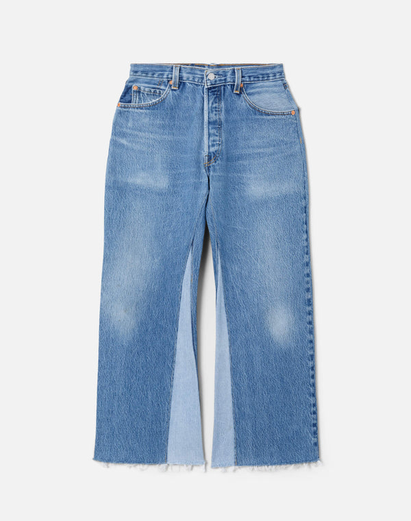 re done High Rise Wide Leg Crop Indigo